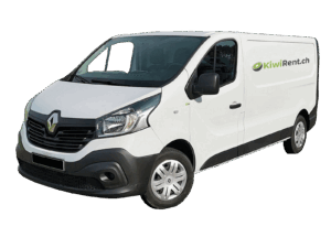 Renault Trafic - fourgonette de location blanche - kiwirent.ch